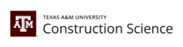 Department of Construction Science horizontal logo with black text