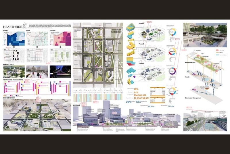 Hearthside land development proposal includes phasing processes and area demographics.