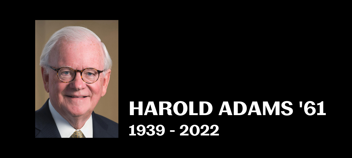 HAROLD ADAMS in memoriam