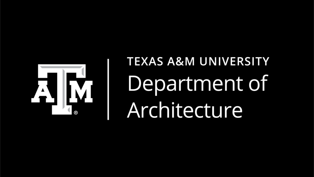 Dept Arch Logo White Horizontal on black