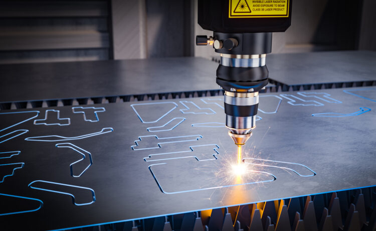 Cnc laser machinery for metal cutting.