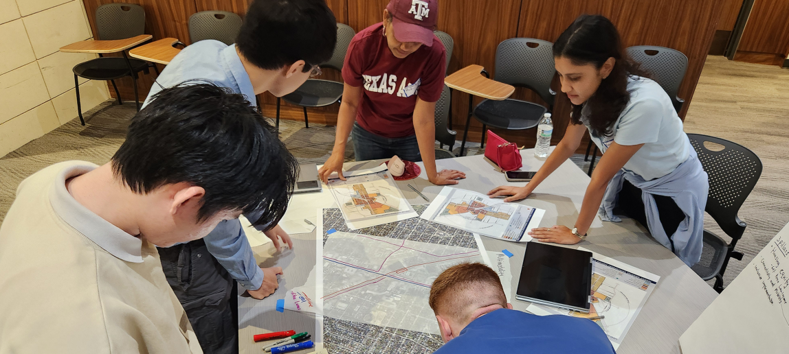 A group of students worked at the College Station, TX COLLAB event.
