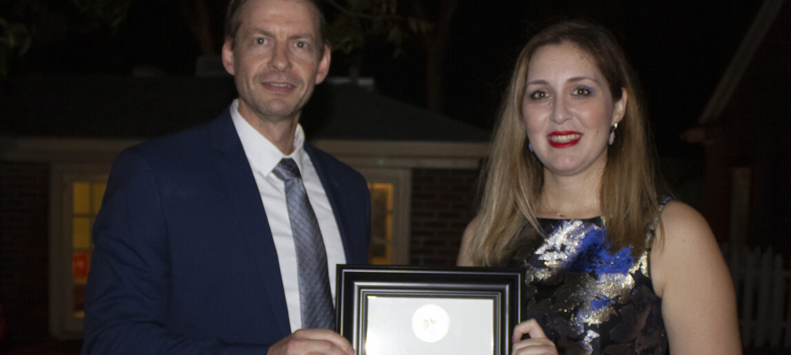 PI Koliou received the Zachry Department of Civil and Environmental Engineering Research Impact Award