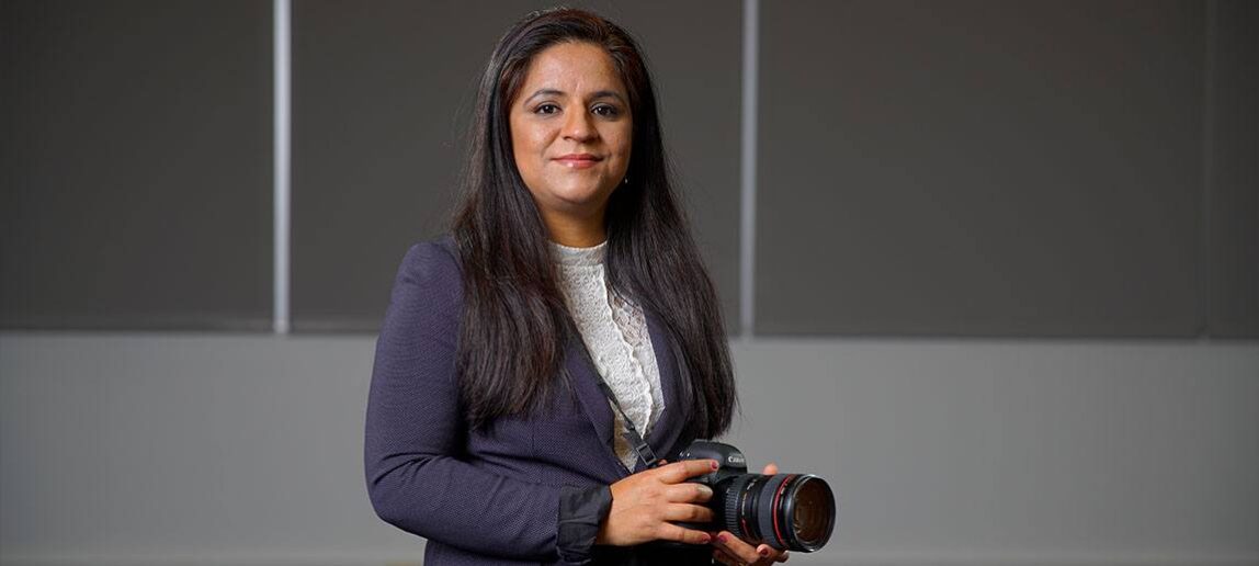 Priya Jain with camera